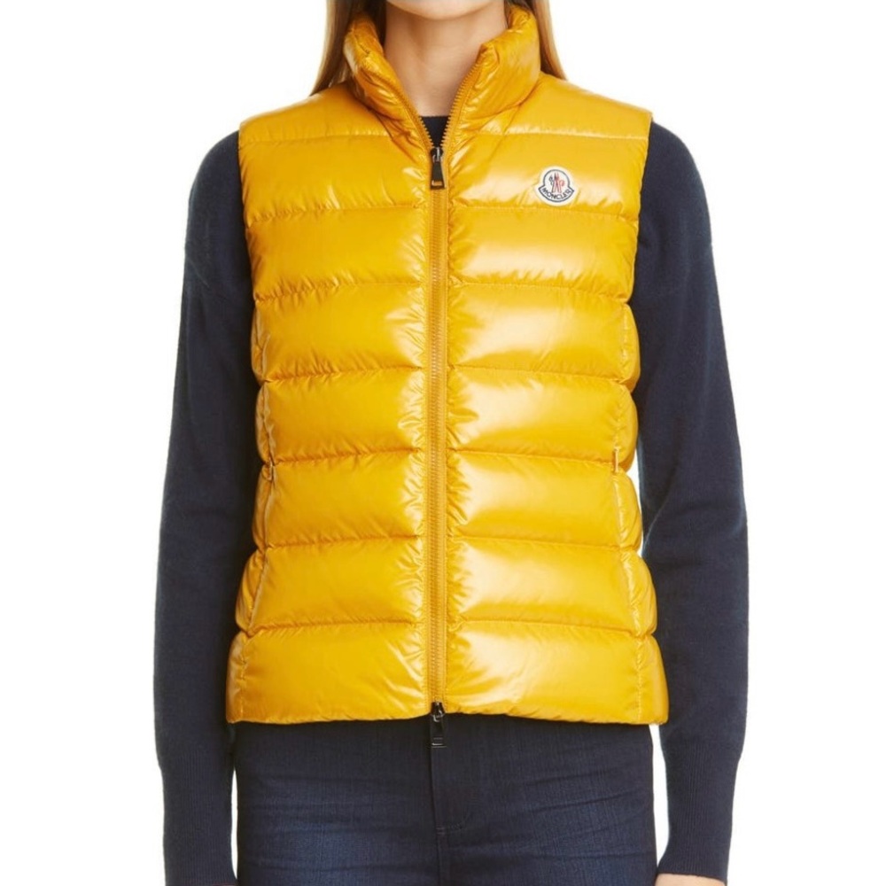 Moncler Ghany Shiny Nylon Down Vest
